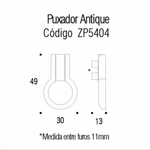Puxador Antique - Gold Escovado
