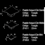 Puxador Acqua Di Zen Grande - Branco