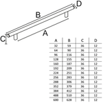 Puxador Alça IL 01 128mm Escovado