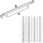 Puxador Alça IL 01 32mm Escovado