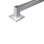 Puxador Ritz Com Aplique Simples 1000MM - Diamond c/ Cromo