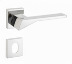 Conjunto Maçaneta MA147 Externa Imab 4000 Roseta Q2 - Cromado