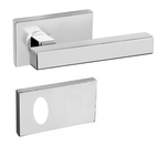 Conjunto Maçaneta MA122 Externa Imab 4000 Roseta Q3 - Cromado