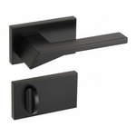 Conjunto Maçaneta MA147 Banho Roseta Q3 - Black PVD