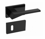 Conjunto Maçaneta MA147 Externa Imab 4000 Roseta Q3 - Black PVD