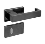 Conjunto Maçaneta MA144 Interna Roseta Q3 - Black Matte