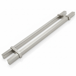 Puxador Duplo Eco Verona 800MM Inox Escovado
