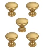 Kit 5 Puxadores Cup  - Dourado Matte