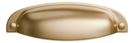 Kit 6 Puxadores Concha Colonial Retrô  - Dourado Matte