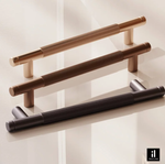 Puxador Alça Zigrinato IL1580 400MM - Dourado Matte