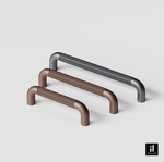 Puxador Alça Zigrinato IL 1590 192MM - Brown