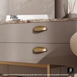 Puxador Concha Vivaro 115 64MM Rose Brilhante