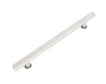 Puxador Duplo Tubular 1000MM 25DX100X80 - Inox Escovado