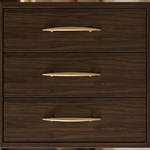 Puxador Alça Brumet  200mm - Dourado Mate - PDEFL