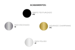 Puxador Duplo Big Thin 1500MM - Dourado Champagne