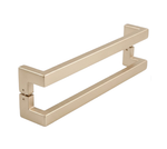 Puxador Duplo Tokyo 25x38x600mm Dourado Champagne