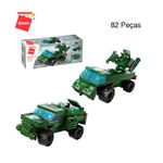 Bloco de Montar Set Trans Militar Keepplay