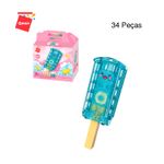 Bloco de Montar Picolé Delicioso Build & Fun Comidinhas Keepplay