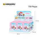 Bloco de Montar Set Restaurantes Personagens Hello Kitty e Amigos Keepplay (Kit C/ 6 Caixas)