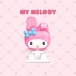 Bloco de montar Personagem My Melody Hello Kitty e Amigos Keepplay