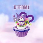 Bloco de montar Cupcake de Uva da Kuromi Hello Kitty e Amigos Keepplay