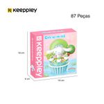 Bloco de montar Cupcake de Kiwi do Cinnamoroll Hello Kitty e Amigos Keepplay