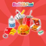 Bloco de Montar Set Build & Fun Fast Food Keepplay