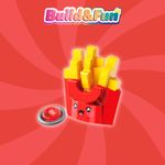 Bloco de Montar Batata Frita Build & Fun Fast Food Keepplay