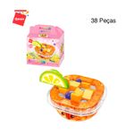 Bloco de Montar Set Build & Fun Comidinhas Keepplay