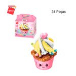 Bloco de Montar Set Build & Fun Comidinhas Keepplay