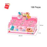 Bloco de Montar Set Build & Fun Comidinhas Keepplay