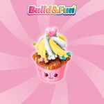 Bloco de Montar Cuppcake Colorido Build & Fun Comidinhas Keepplay