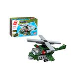 Bloco de Montar Helicóptero Militar Combat Zones Series Keepplay