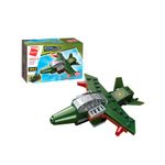 Bloco de Montar Caça Militar Combat Zones Series Keepplay