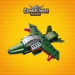 Bloco de Montar Caça Militar Combat Zones Series Keepplay