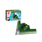 Bloco de Montar Caça Elétrico Militar Combat Zones Series Keepplay