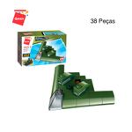 Bloco de Montar Caça Elétrico Militar Combat Zones Series Keepplay