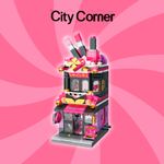 Bloco de Montar Loja de Cosméticos City Corner Keepplay
