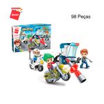 Bloco de Montar Set Polícial Mine City Keepplay