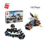 Bloco de Montar A Perseguição de Motocicletas Mine City Keepplay