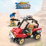Bloco de Montar Ataque ao Jipe Thunder Mission Keepplay