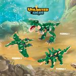 Bloco de Montar Combo Unlimited Ideas Dinossauros 3 em 1 Keepplay