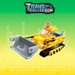 Bloco de Montar Trator de esteira Mineração Trans Collector Construção Keepplay