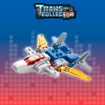 Bloco de Montar Super Avião Trans Collector Transporte Rápido Polícial Keepplay