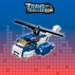 Bloco de Montar Helicóptero Trans Collector Transporte Rápido Polícial Keepplay