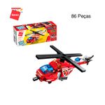 Bloco de Montar Set Trans Collector Bombeiros 6 formam 1 Keepplay