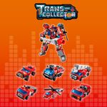 Bloco de Montar Set Trans Collector Bombeiros 6 formam 1 Keepplay