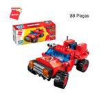 Bloco de Montar Jipe Bombeiro Trans Collector 6 formam 1 Keepplay