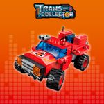 Bloco de Montar Jipe Bombeiro Trans Collector 6 formam 1 Keepplay