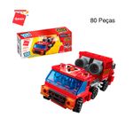 Bloco de Montar Caminhão Bombeiro Anti Fumaça Trans Collector 6 formam 1 Keepplay